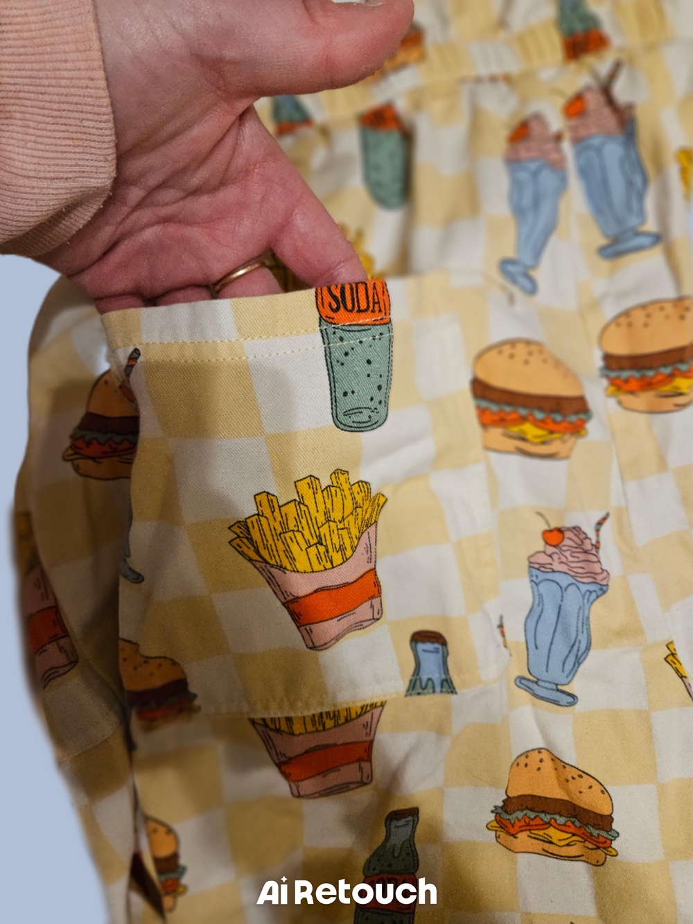 GUC Lucy & Yak Fast Food Theme/ Print Short Sleeve Romper Size 16 - Picture 6 of 6